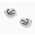 Brighton Interlok Single Knot Silver Earrings