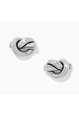 Brighton Interlok Single Knot Silver Earrings