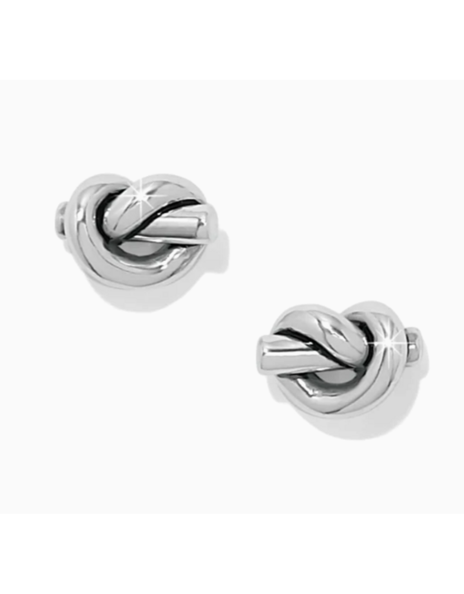Brighton Interlok Single Knot Silver Earrings