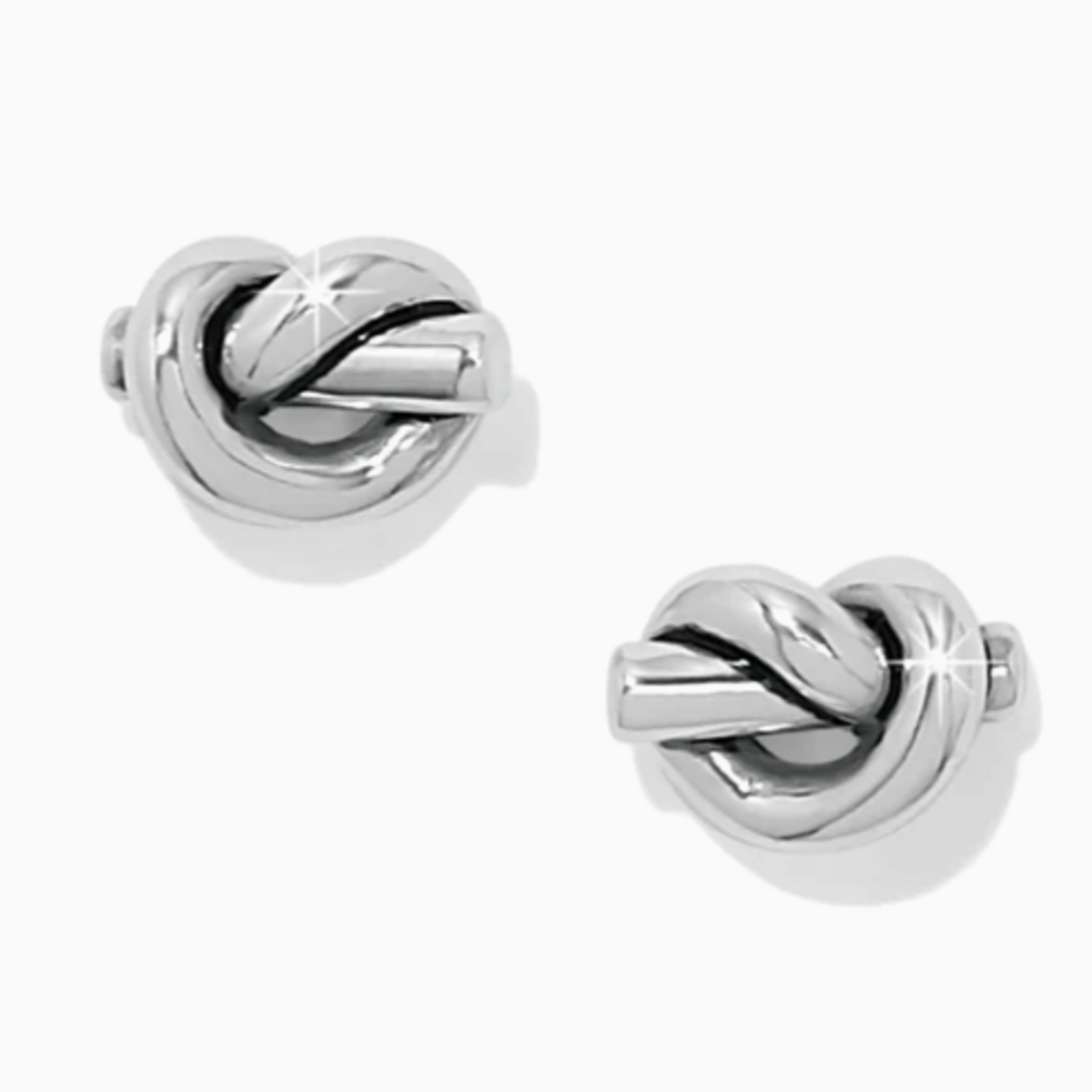 Brighton Brighton Interlok Single Knot Silver Earrings