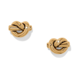 Brighton Interlok Single Knot Gold Earrings