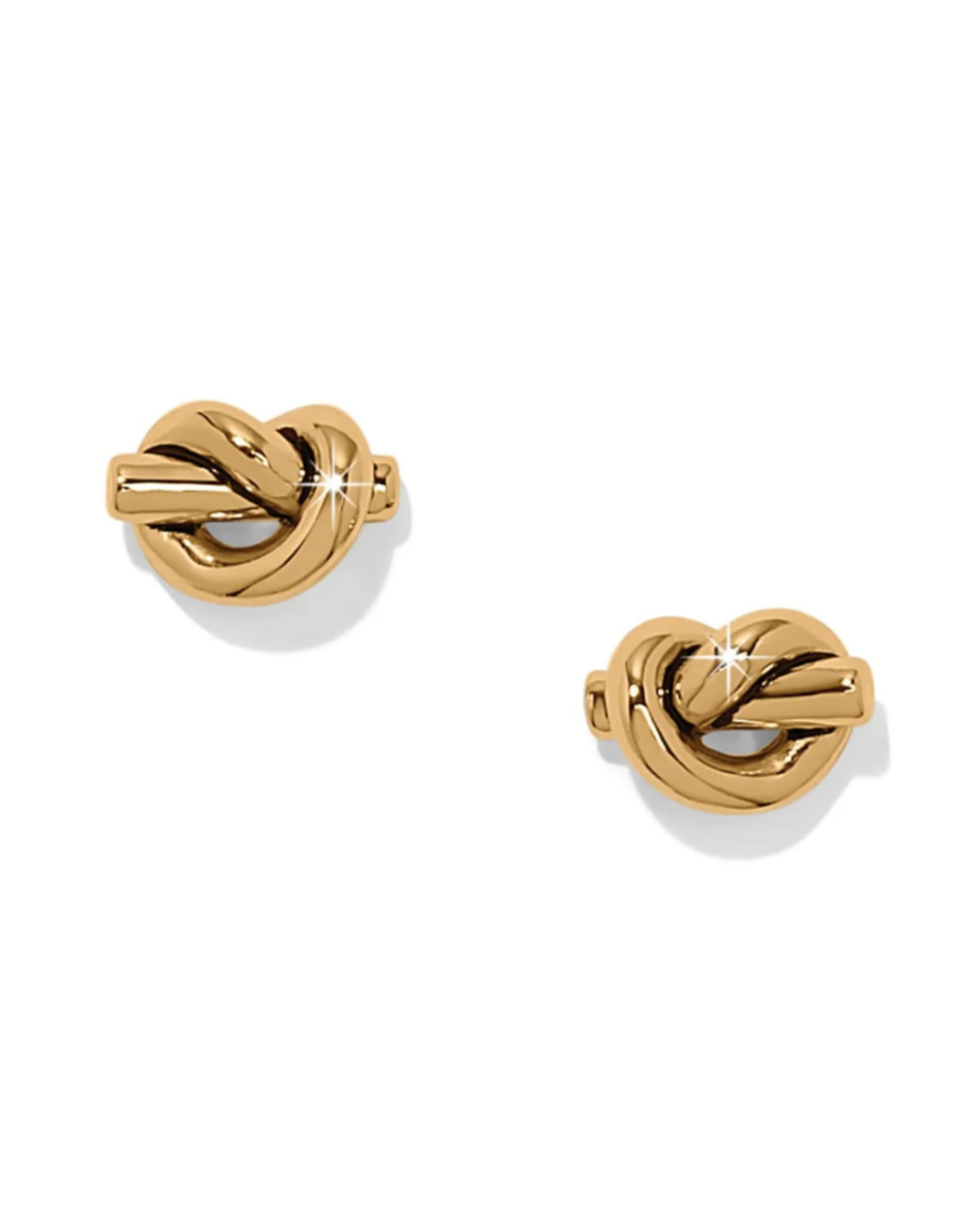 Brighton Interlok Single Knot Gold Earrings