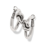 Brighton Brighton Interlok Single Knot Hoop Earrings, silver