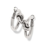 Brighton Brighton Interlok Single Knot Hoop Earrings, silver