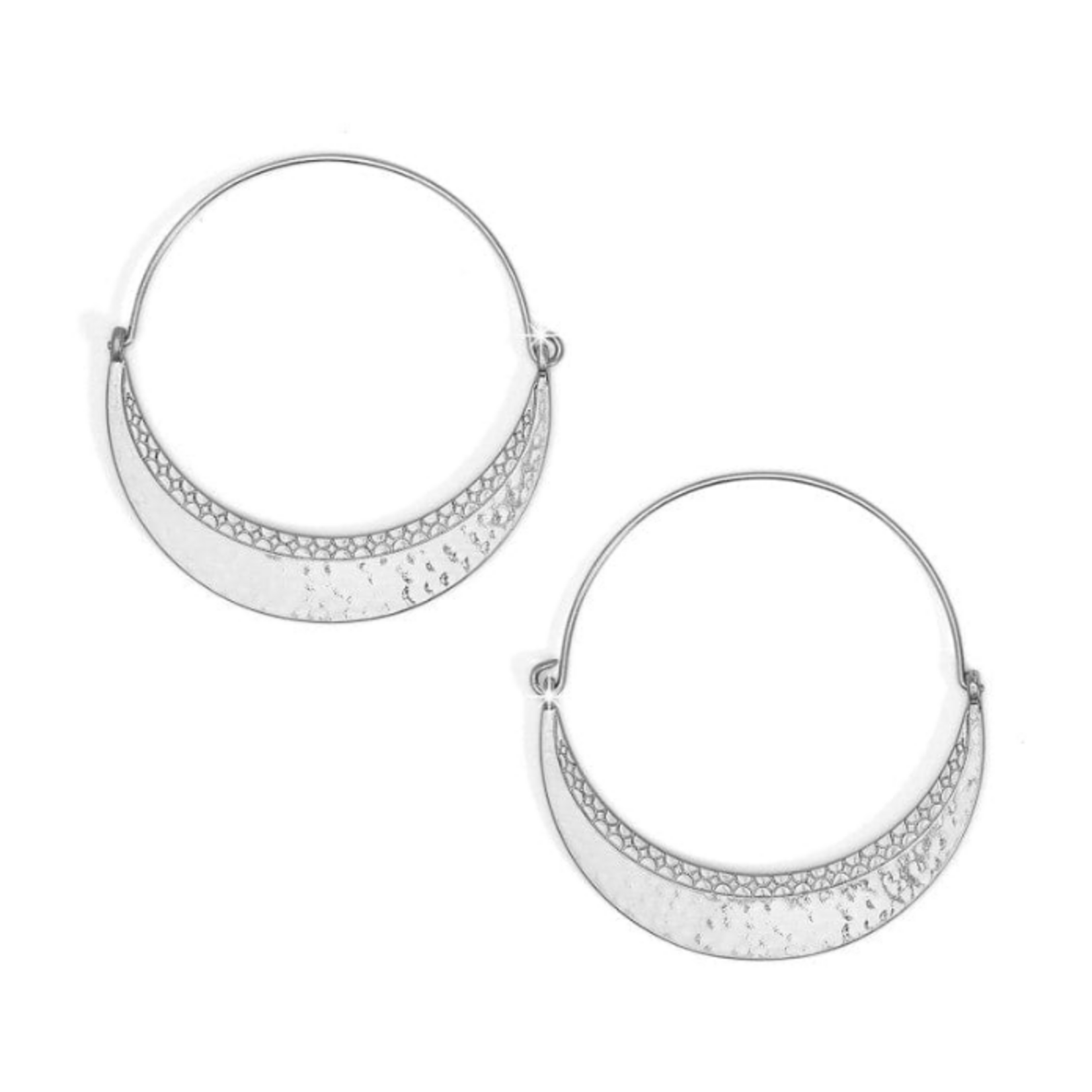 Brighton Brighton Palm Canyon Large Hoop Earrings, silver