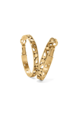 Brighton Contempo Med Hoop Earrings, gold
