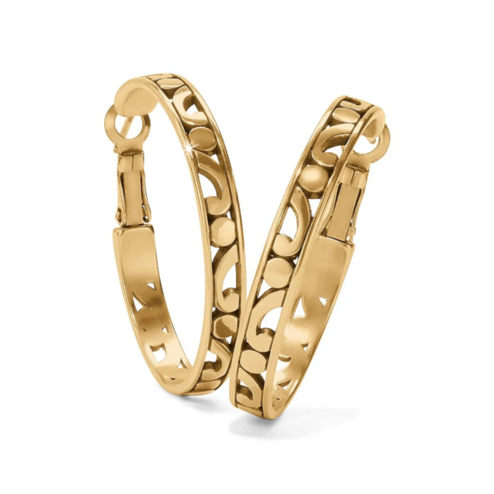 Brighton Brighton Contempo Med Hoop Earrings, gold