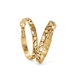 Brighton Contempo Medium Hoop Earrings, gold