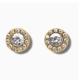 Brighton Illumina Solitaire Post Earrings, gold