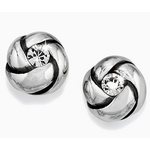 Brighton Love Me Knot Mini Earrings, silver