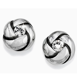 Brighton Love Me Knot Mini Earrings, silver