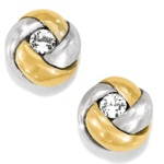 Brighton Brighton Love Me Knot Mini Earrings, gold/silver