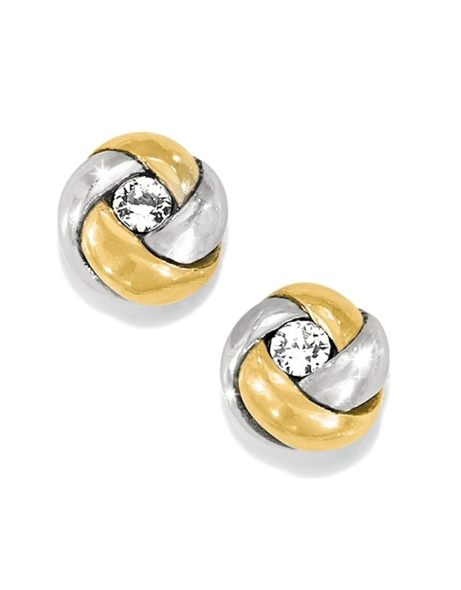 Brighton Love Me Knot Mini Earrings, gold/silver