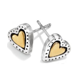 Brighton Rendezvous Mini Post Earrings, gold/silver