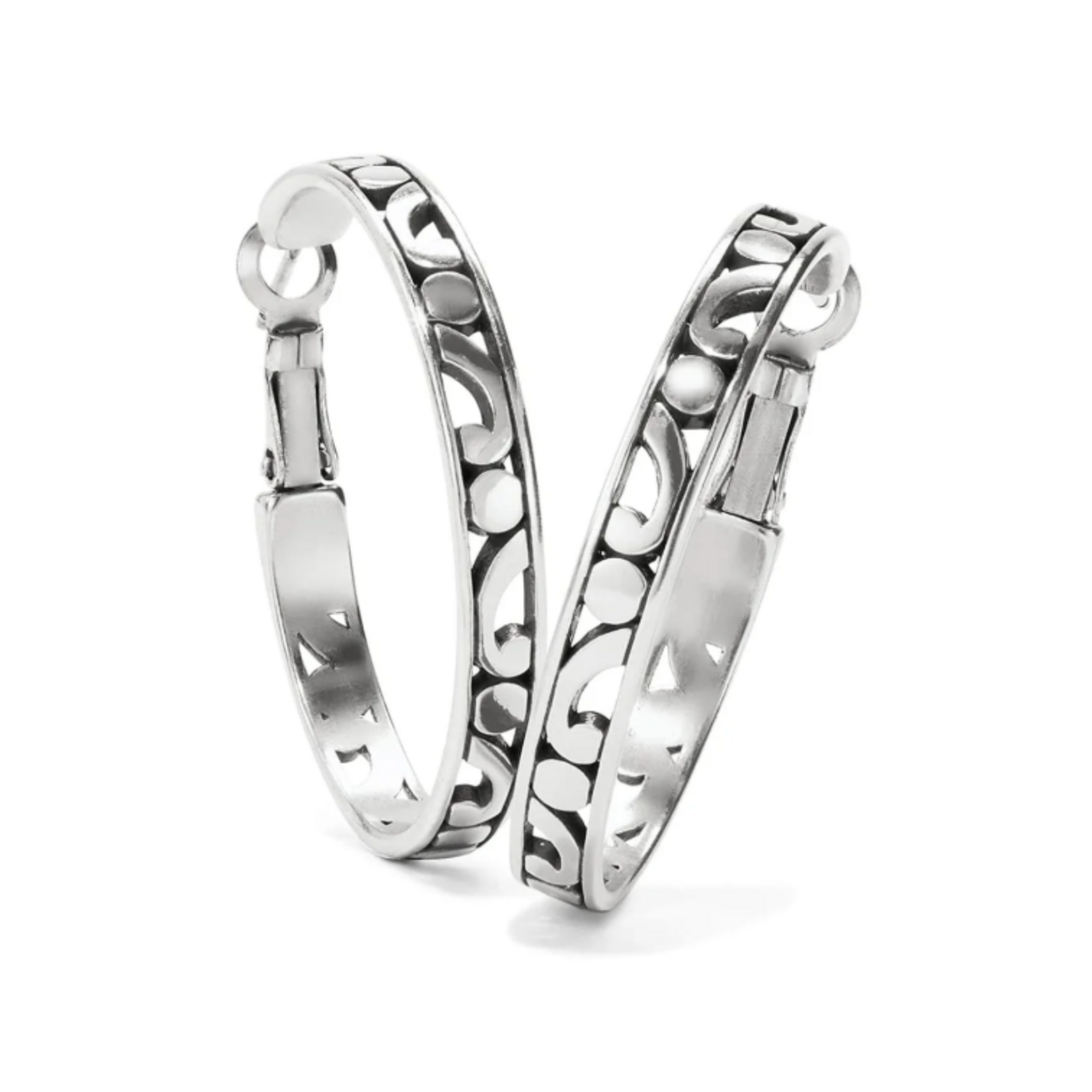 Brighton Brighton Medium Contempo Hoop Earrings, silver