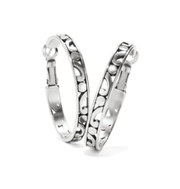 Brighton Medium Contempo Hoop Earrings, silver