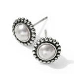Brighton Brighton Luster Mini Post Earring, pearl/silver