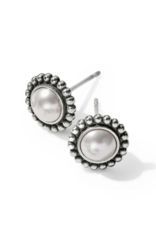 Brighton Luster Mini Post Earring, pearl/silver