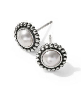 Brighton Luster Mini Post Earring, pearl/silver