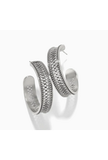 Brighton Ferrara Siena Large Hoop Earrings, silver