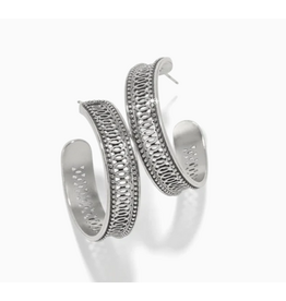 Brighton Ferrara Siena Large Hoop Earrings, silver