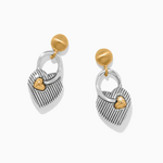 Brighton Brighton One Heart Post Drop Earrings