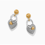 Brighton Brighton One Heart Post Drop Earrings