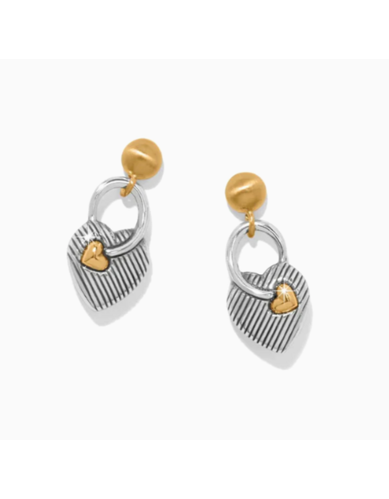 Brighton One Heart Post Drop Earrings