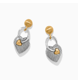 Brighton One Heart Post Drop Earrings