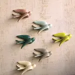 Hanging Ceramic Swallows,
