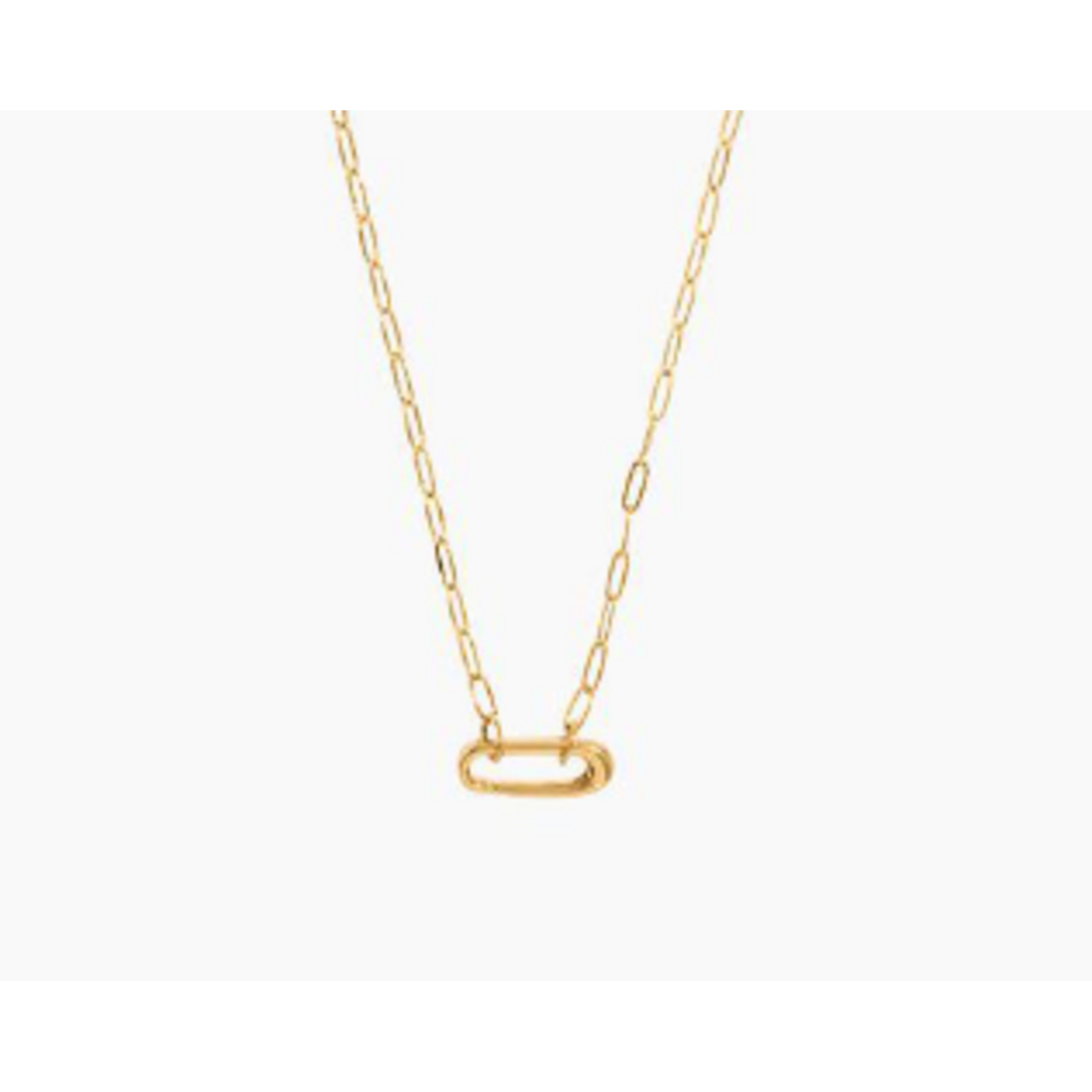 A Littles & Co. Charm Bar, Paperclip Chain One Charm Clasp Necklace
