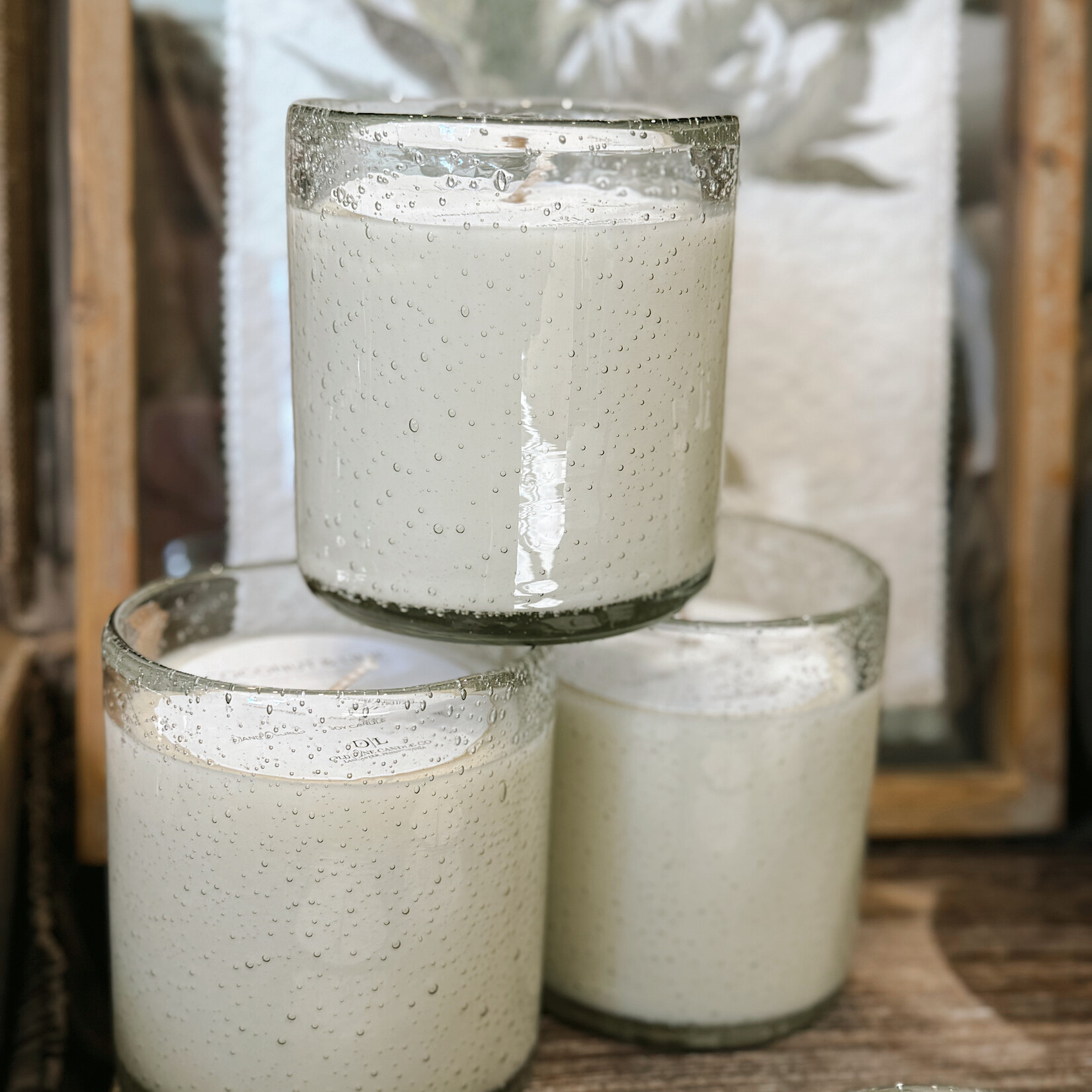 Old Line Candle Company Clear Bubble Candle