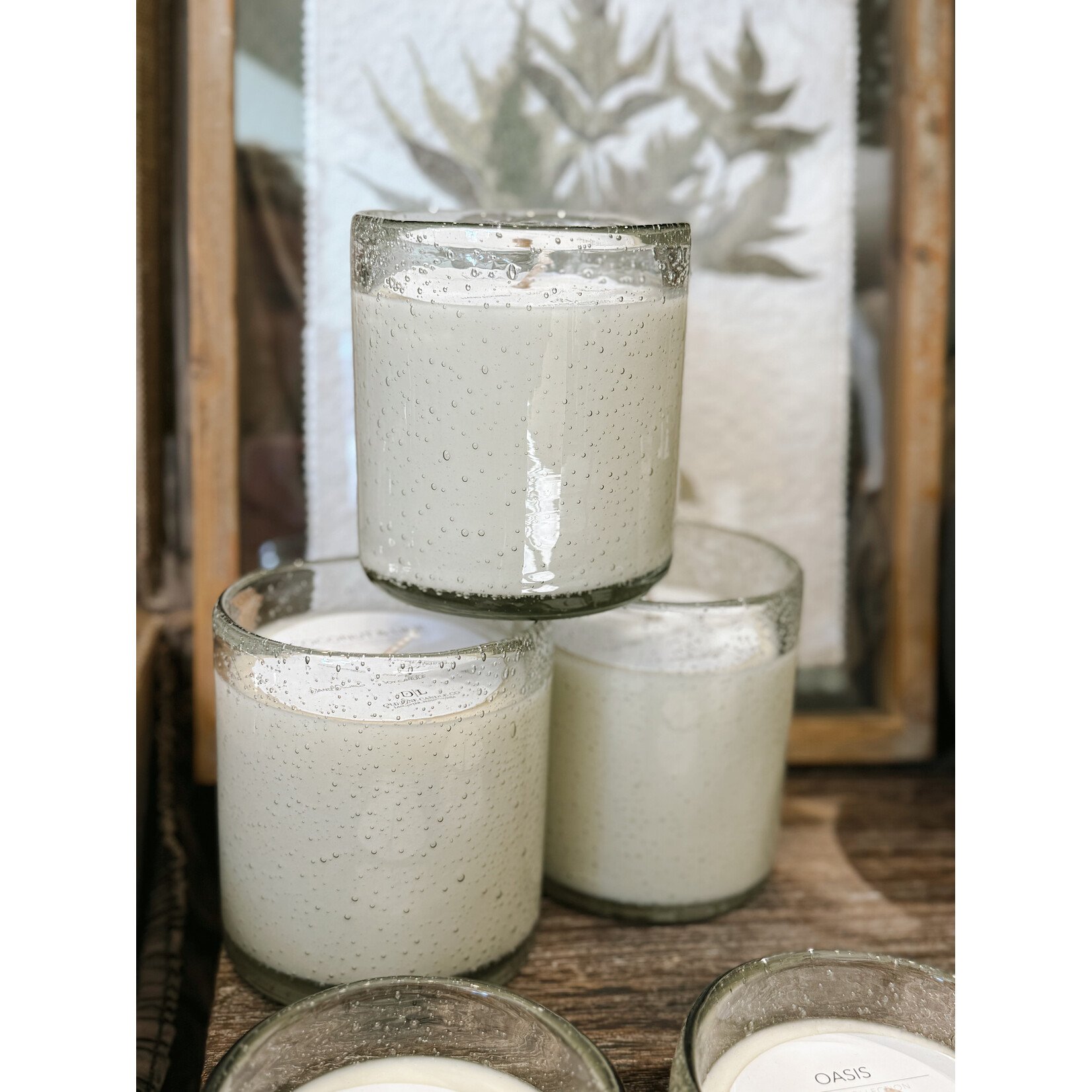 Old Line Candle Company Clear Bubble Candle