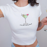 Spring Break Martini Graphic Baby Tee