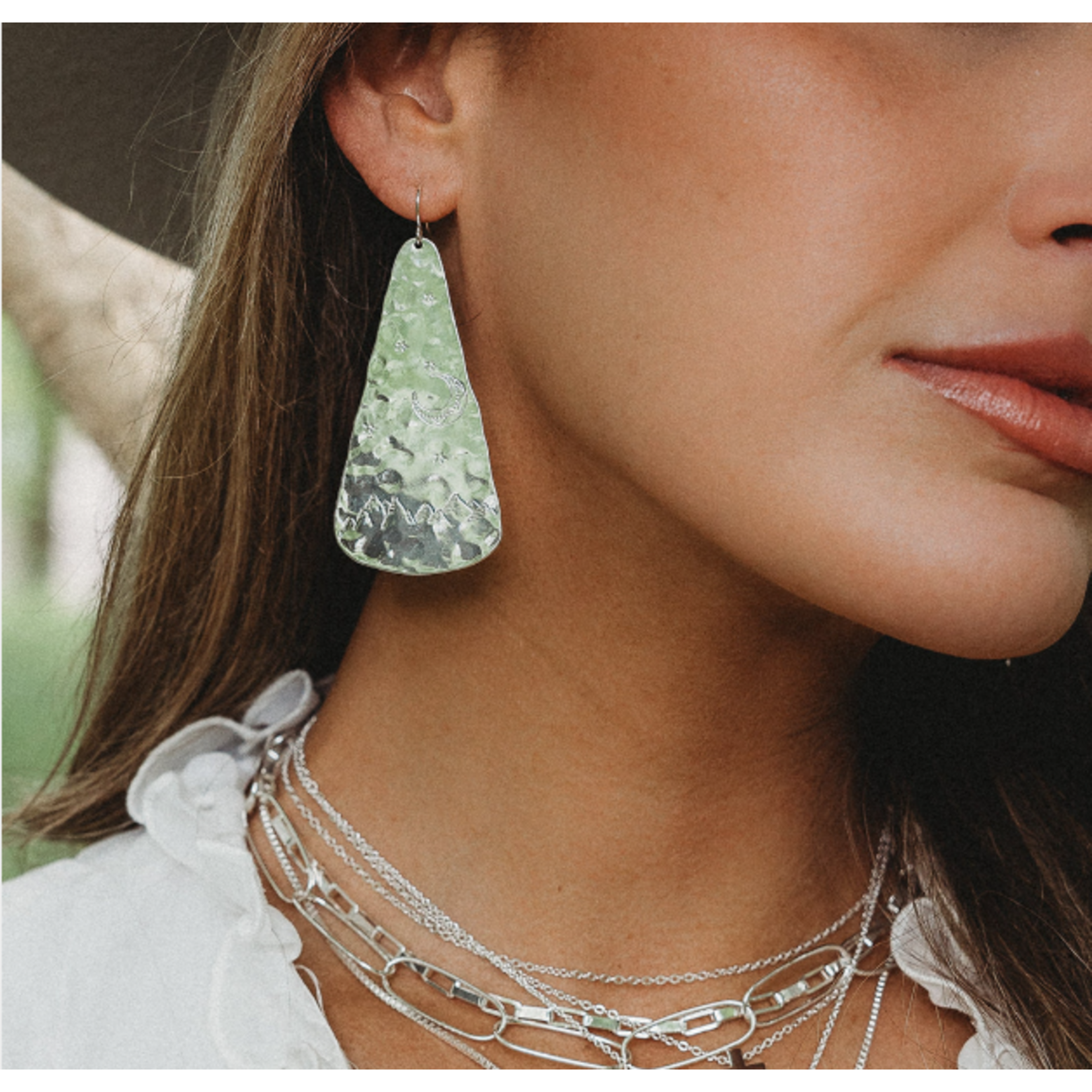 Leslie Curtis Jewelry Designs Estelle Earrings, silver