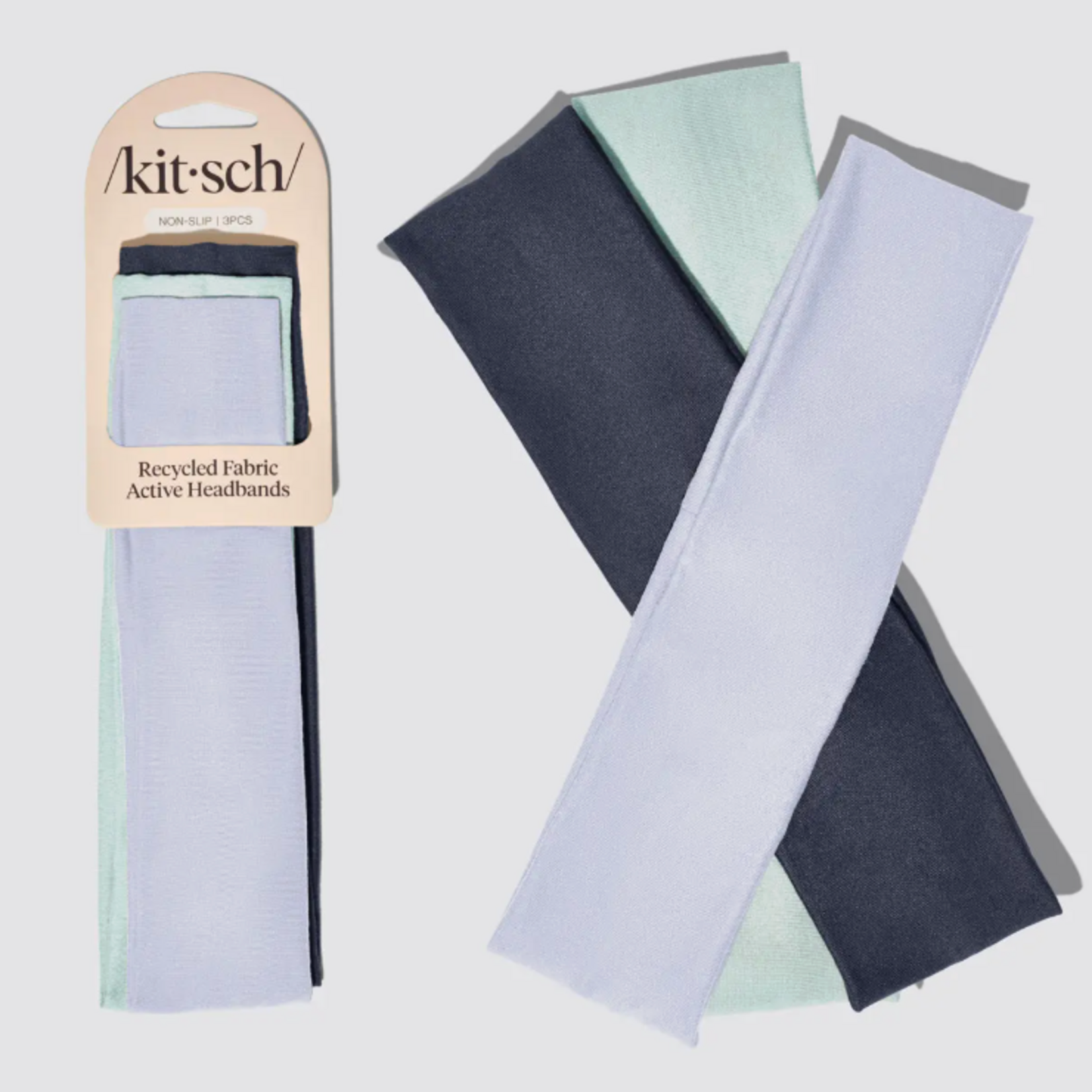 Kitsch Fabric Active Headbands, 3 pc