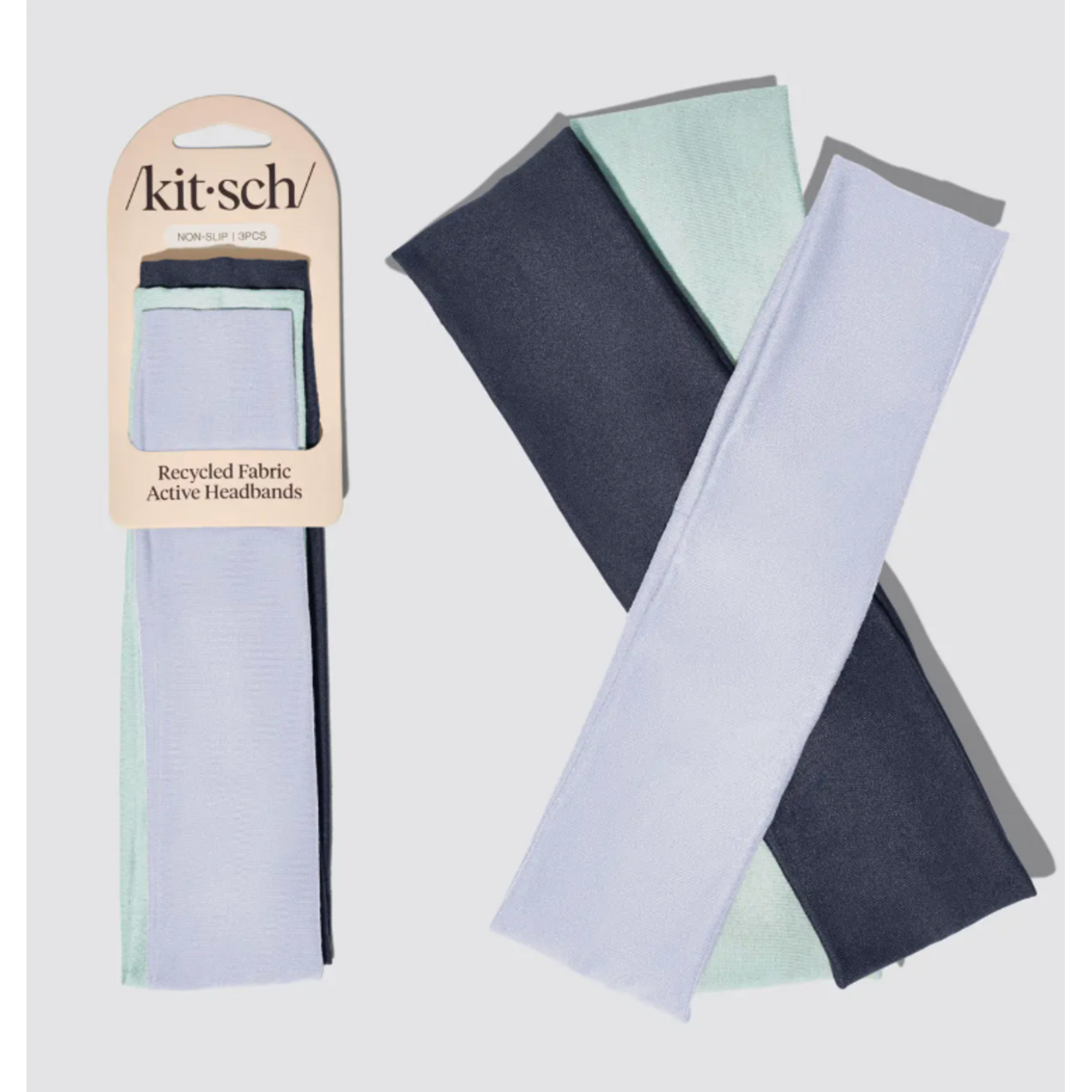 Kitsch Fabric Active Headbands, 3 pc