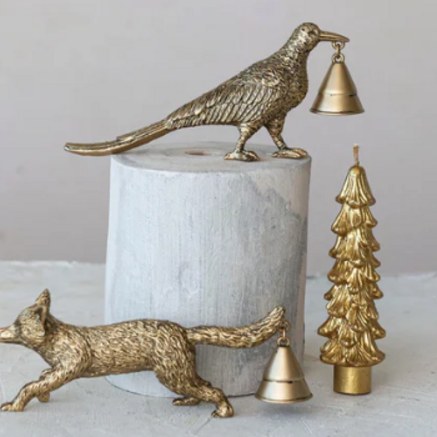 Creative Co-Op Zinc Alloy Shaped Candle Snuffer, pheasant