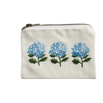 Hydrangea Embroidered Pouch