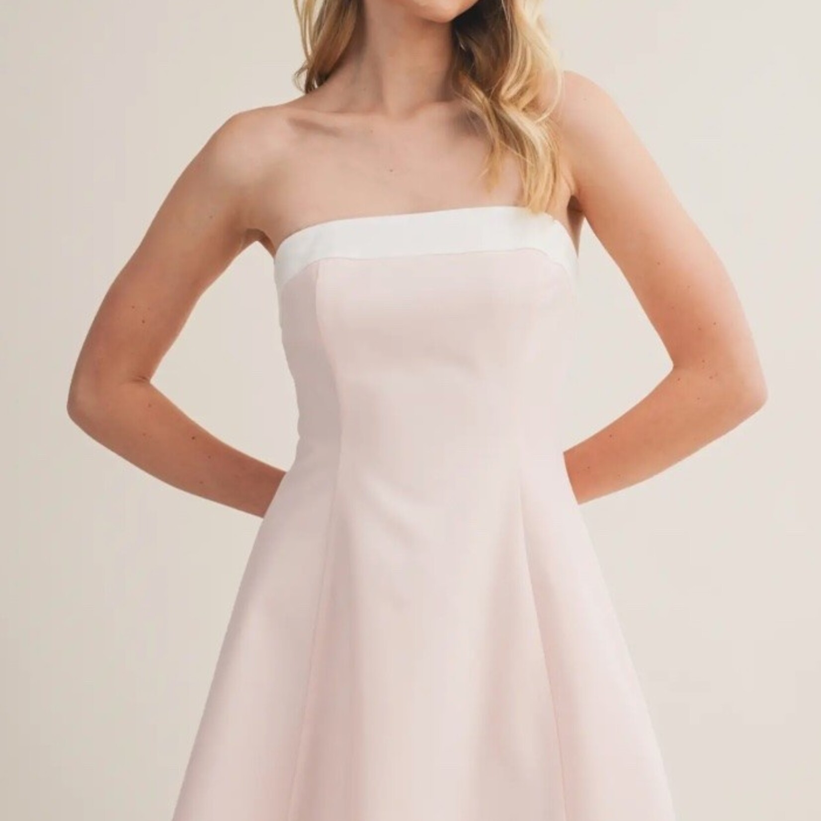 Strapless Midi Dress