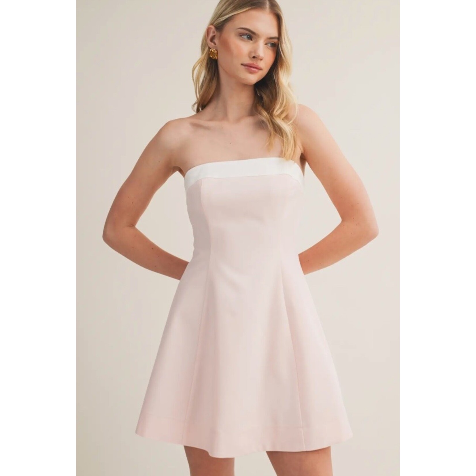 Strapless Midi Dress