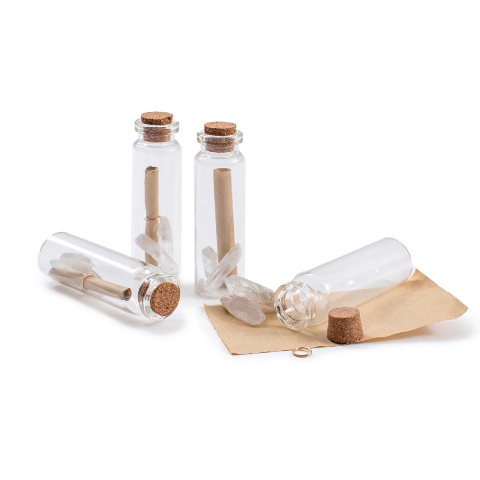 Sugarboo & Co Crystal Wishing Bottle, tan