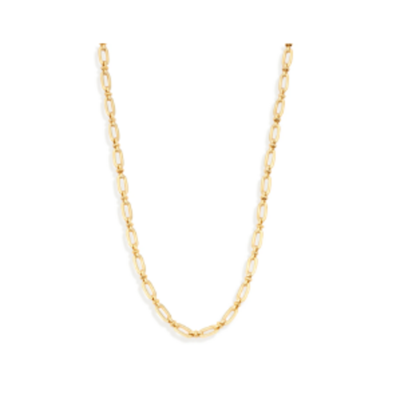 Cool and Interesting Gold Classic Paperclip Link Necklace Chain