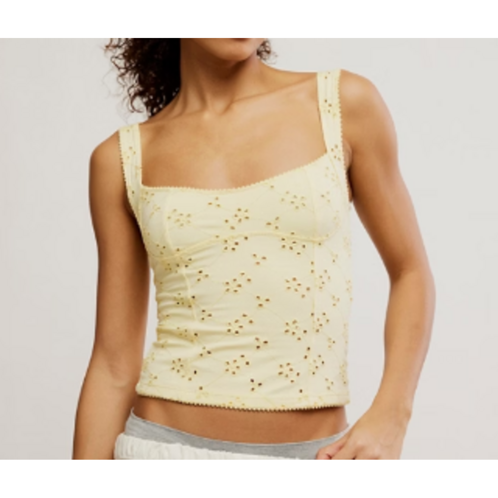 Free People Full Bloom Eyelet Cami,