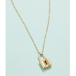 Padlock Necklace, 16" padlock