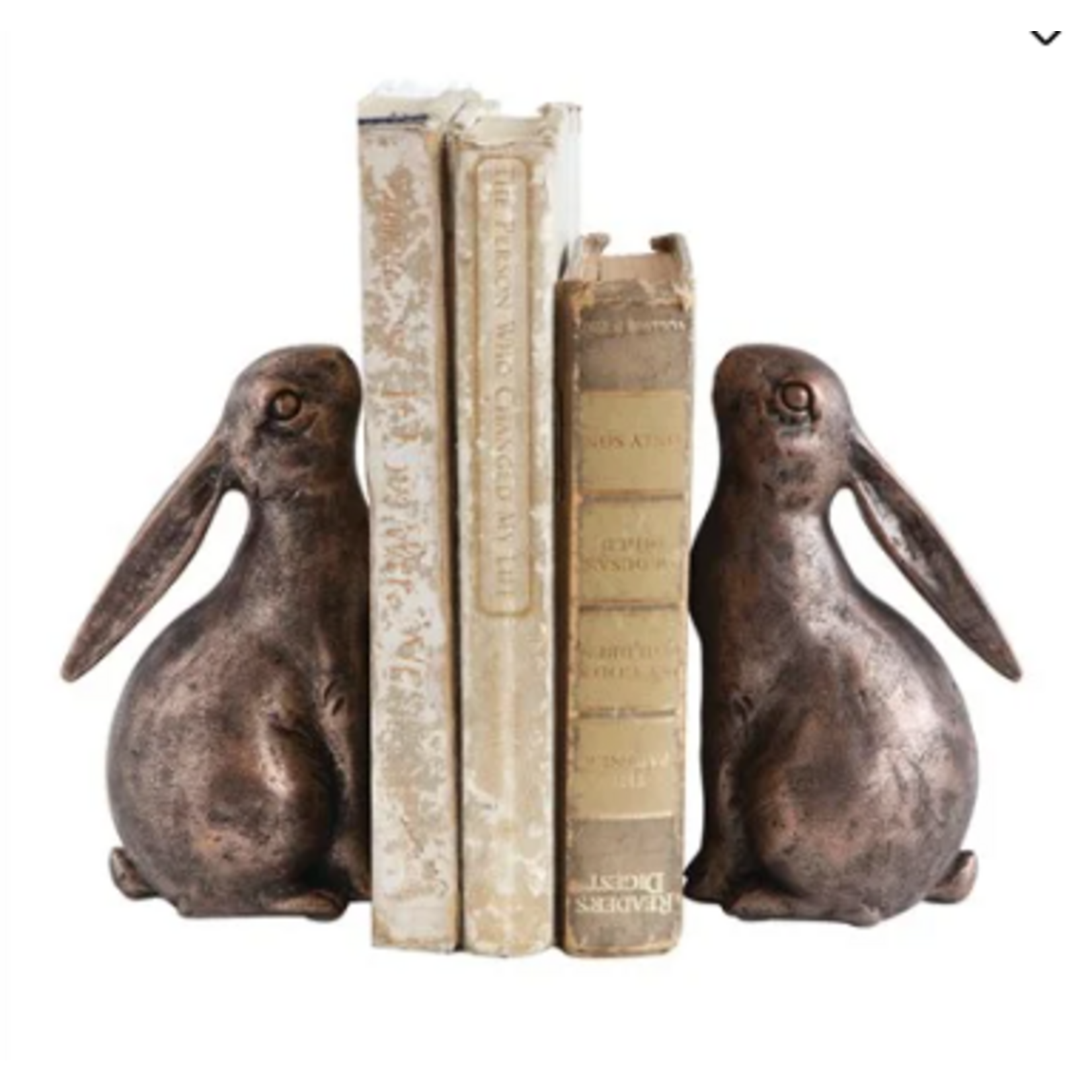 Creative Co-Op Resin Bunny Bookends, set of 2