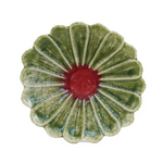 Creative Co-Op Stoneware Flower Shaped Plate