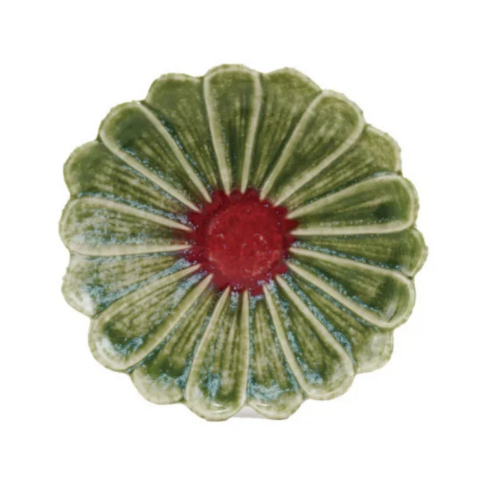 Creative Co-Op Stoneware Flower Shaped Plate