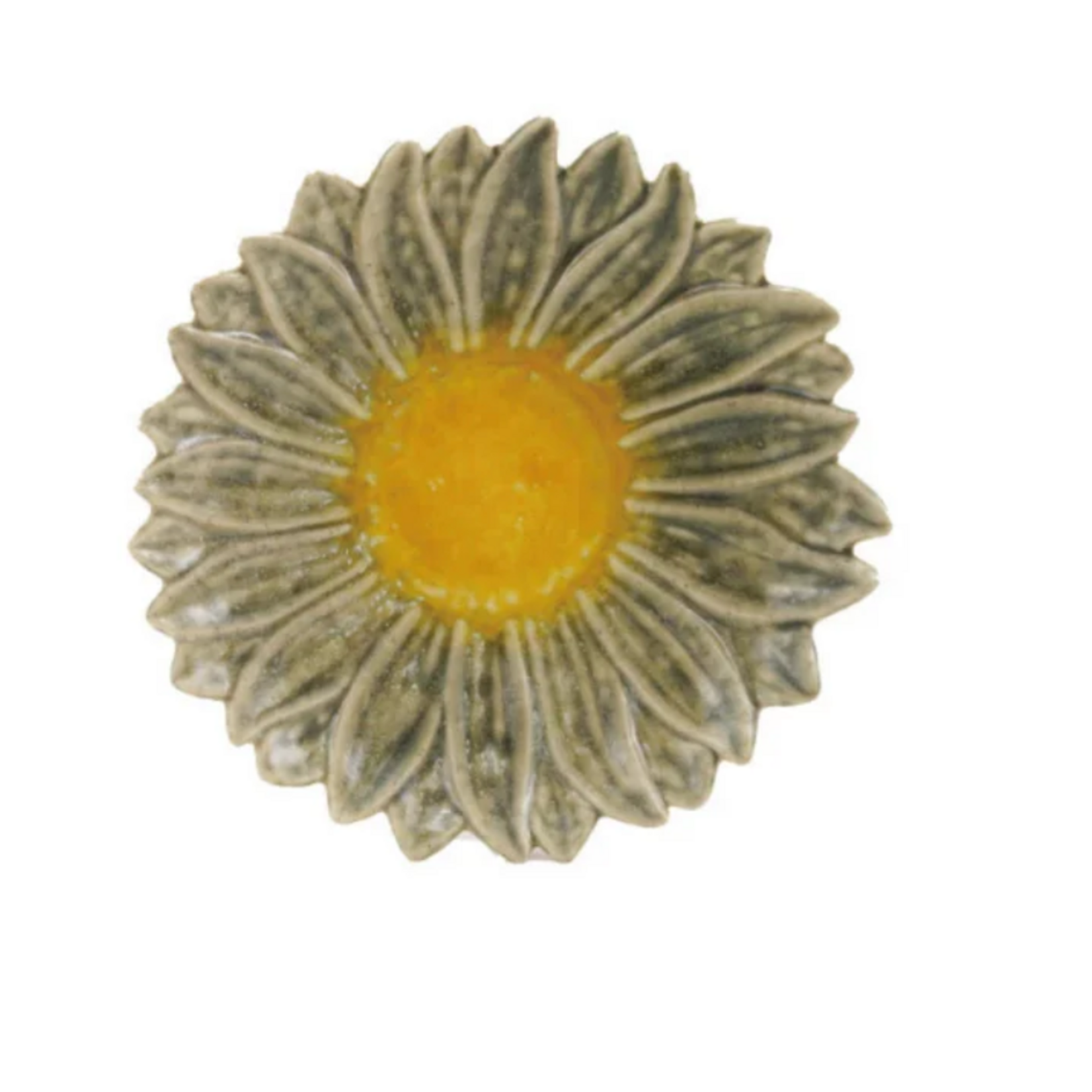 Creative Co-Op Stoneware Flower Shaped Plate