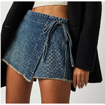 Free People Emmy Denim Skort